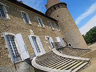 Château de Virieu, escalier d'honneur