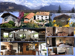 une architecture exceptionnelle au pied des alpes, panorama sur 5 cha�nes de montagnes: Jura, Chartreuse, Belledonne, Oisans,Vercors, Grenoble, Voiron, Lac Paladru, dans un environnement de jardin th�matique, source et bassins vivants.