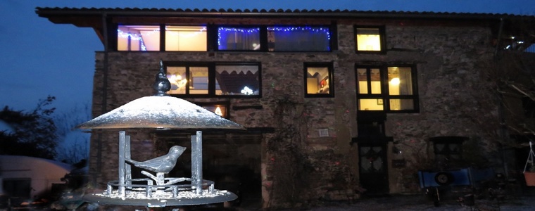 gite la source, nuit d'hiver