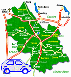 en auto Pays Voironnais, Chartreuse, Vercors, Dr�me