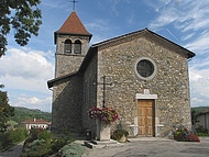 l'église romane de Bilieu