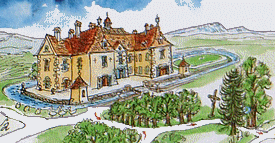 Château de Longpra, extrait plan du site de la commune