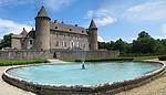 Château de Virieu, bassin de la terrasse