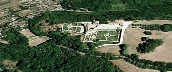 vue satellite Château de Virieu