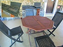 terrasse avec barbecue électrique