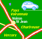 en auto Pays Voironnais, Chartreuse, Vercors, Drôme